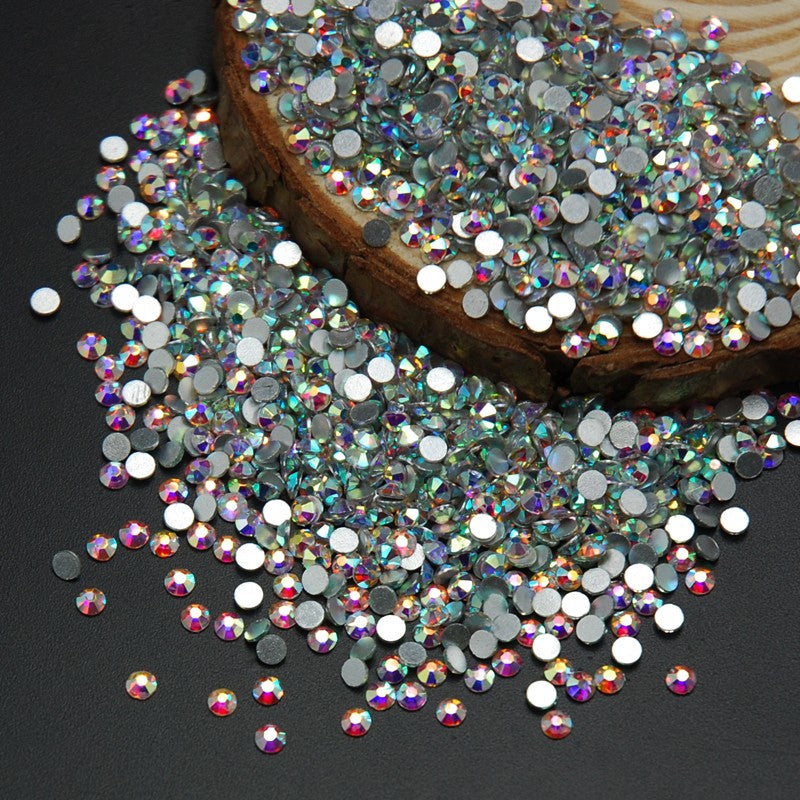 nail crystals, nail art stones, ab rhinestones, 