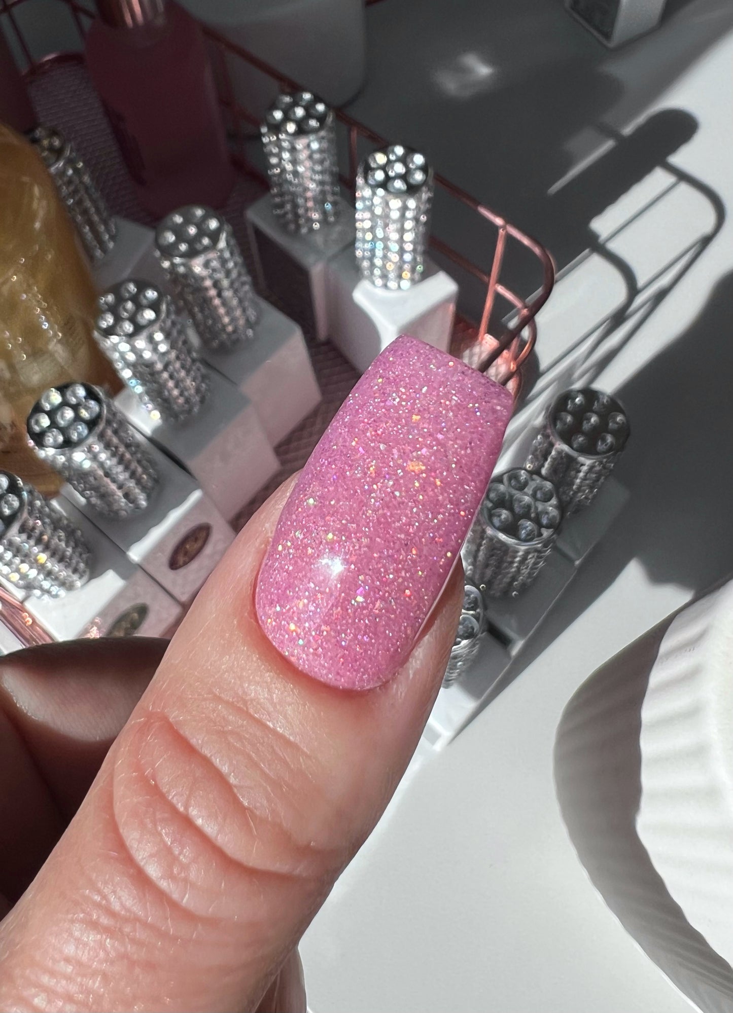 Glitter builder gel, flash gel, reflective gel