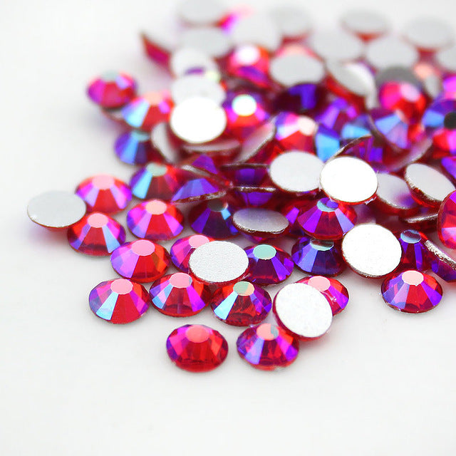 Nail Crystals, Siam Pink size 04