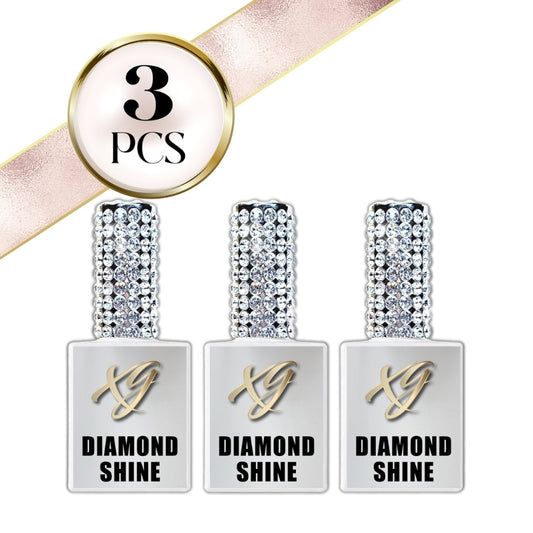 Diamond Shine No Wipe Top Coat, 3pcs