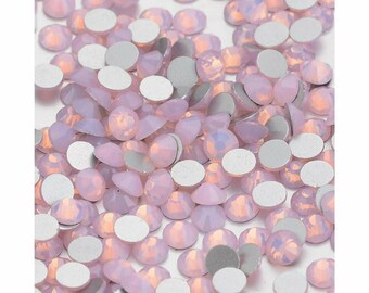 Nail Crystals, pink opal, size 04