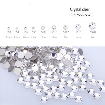 crystal clear nail stones