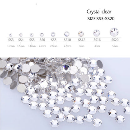 crystal clear nail stones